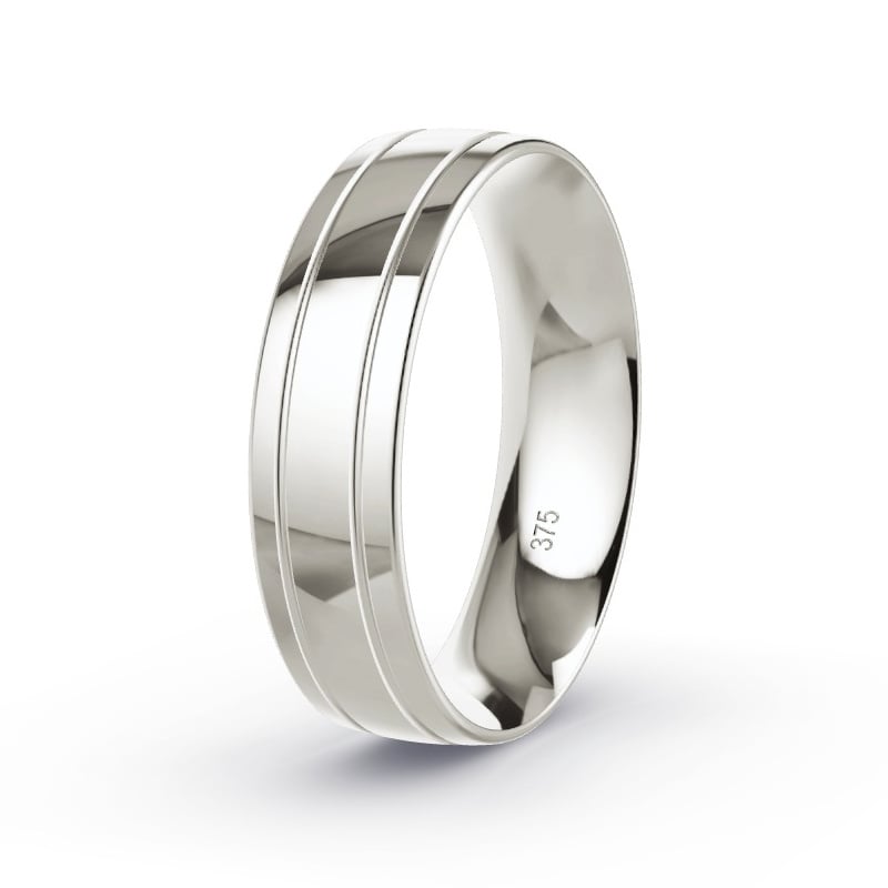 Wedding Ring Grey Gold - Model N°2163